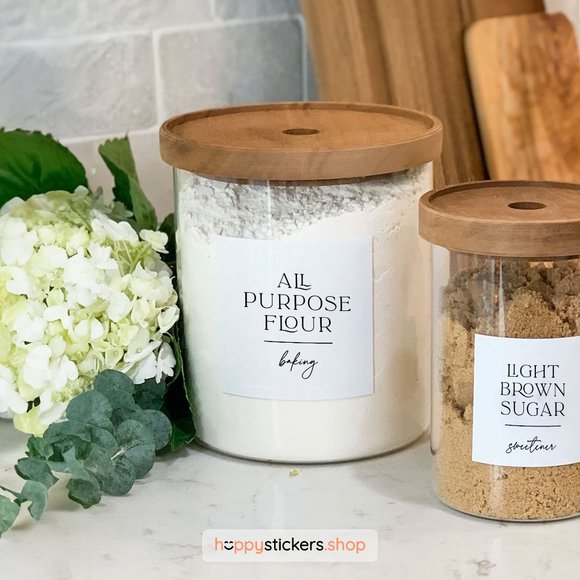 36 Labels • Luxes Minimalist Pantry for Kitchen • Organization Labels For Pantry - Picture 8 of 17